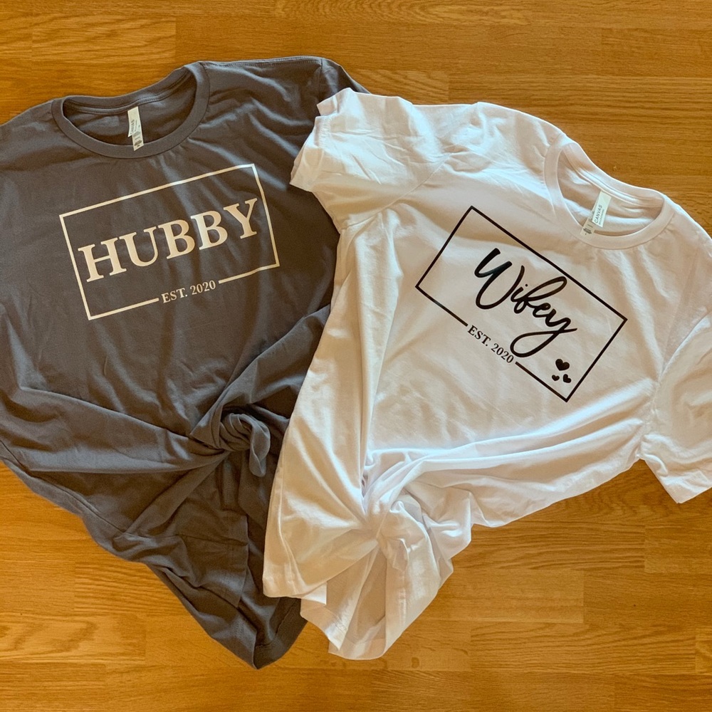 Husband and wife shirts
